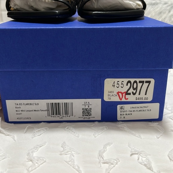 Stuart Weitzman Tía 85 mini leopard slide size 7 - Picture 3 of 6